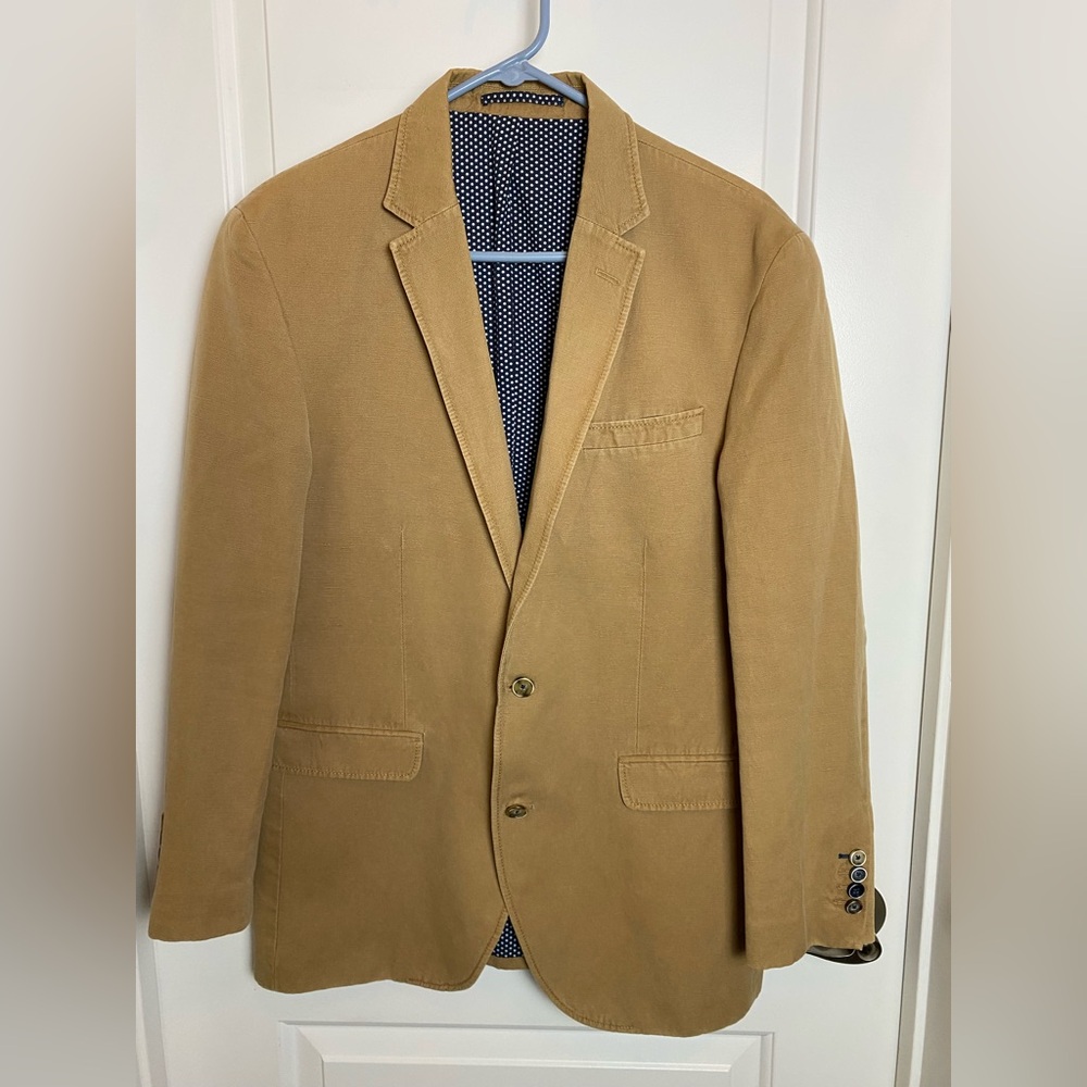 SAND copenhagen Blazer khaki Cotton Linen Blend EU50 US medium 40